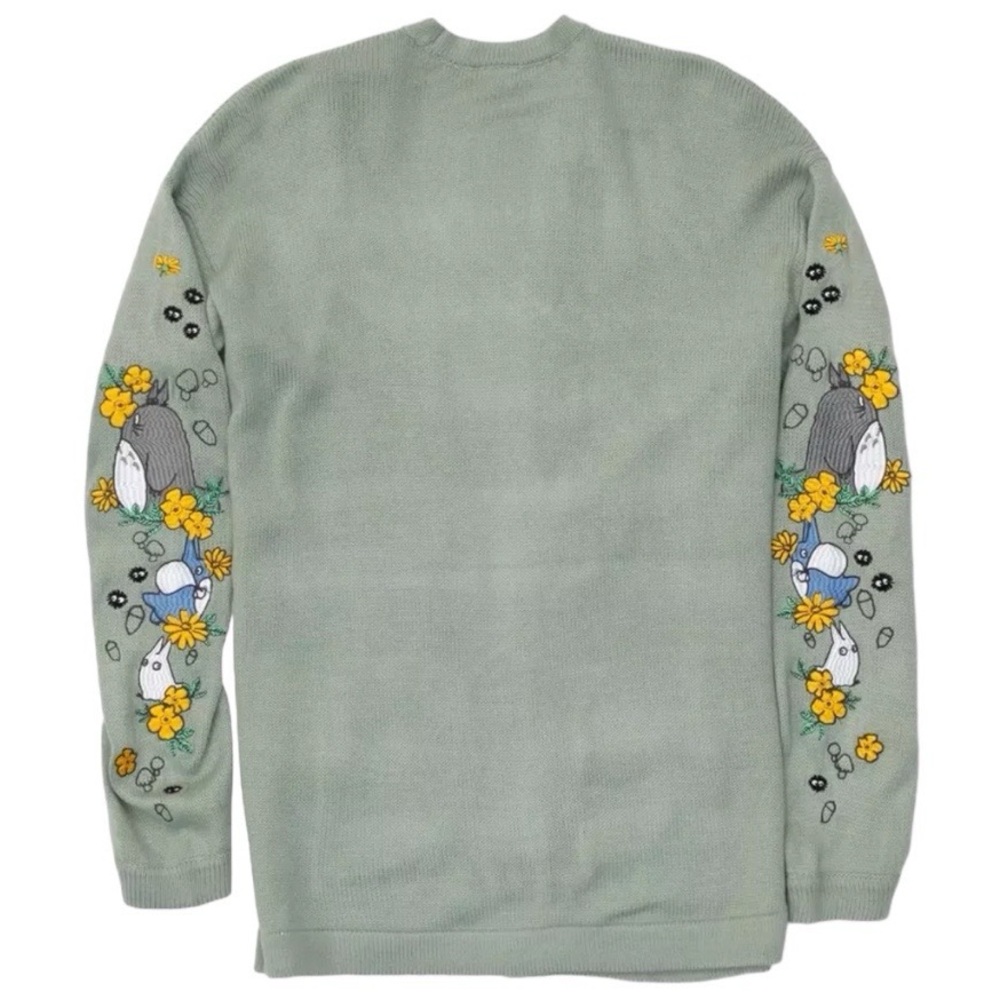 NWT Her Universe Studio Ghibli My Neighbor Totoro Embroidered Open Cardigan - Picture 2 of 9